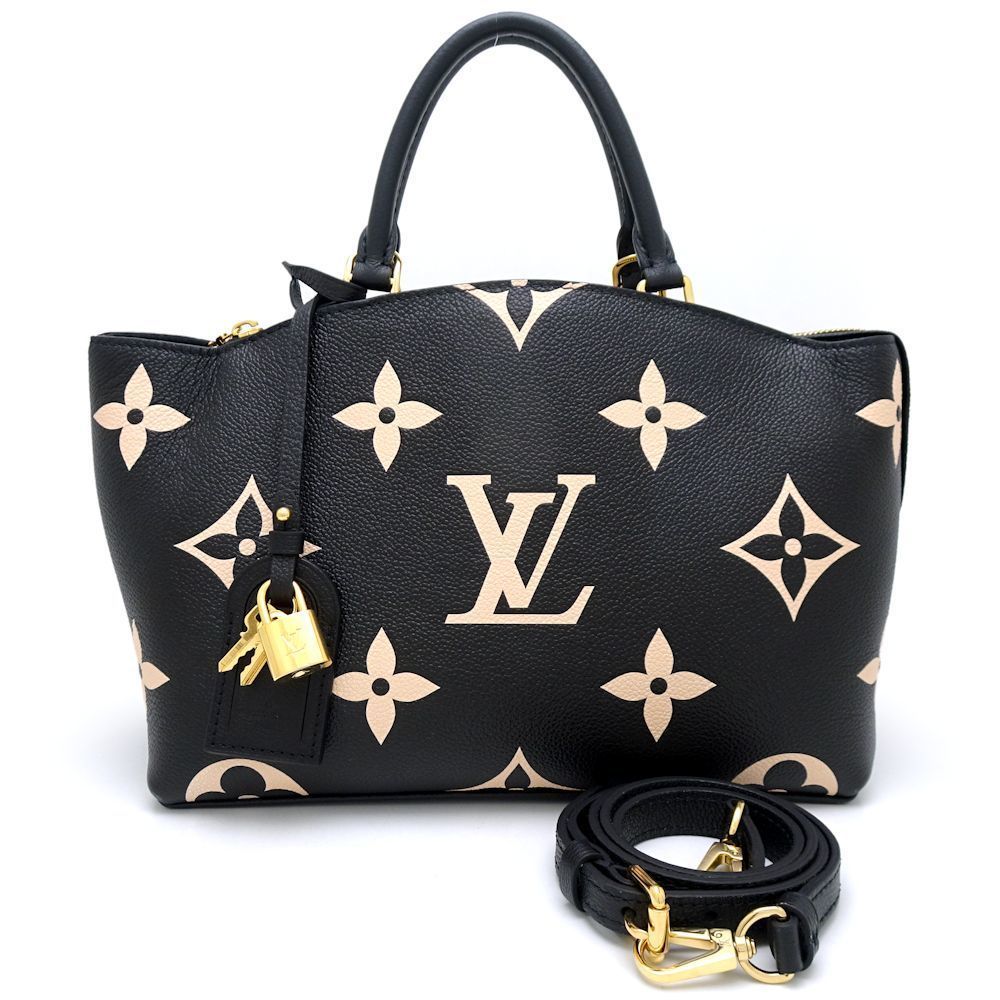 Louis Vuitton Palais PM 2Way Bag Monogram Noir Black Beige